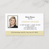 Carte De Visite Immobilier professionnel Ajouter photo et logo (Devant)