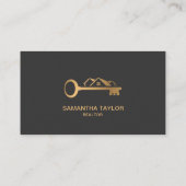 Carte De Visite Immobilier professionnel Ajouter photo et logo (Dos)