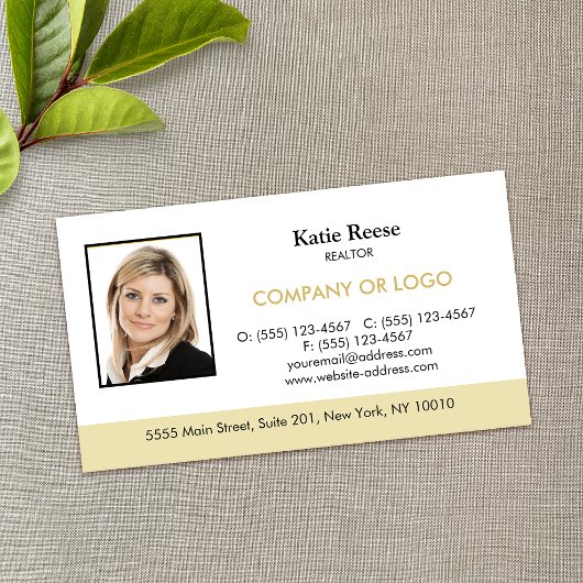 Carte De Visite Immobilier professionnel Ajouter photo et logo