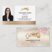 Carte De Visite Immobilier Professionnel Ajouter Photo et logo Bus (Devant / Derrière)