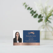 Carte De Visite Immobilier Professionnel Ajouter Photo et logo Bus (Debout devant)
