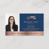 Carte De Visite Immobilier Professionnel Ajouter Photo et logo Bus (Devant)