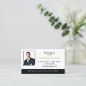 Carte De Visite Immobilier Professionnel Ajouter votre photo (Debout devant)