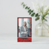 Carte De Visite Immobilier professionnel de luxe (Debout devant)