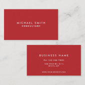 Carte De Visite Immobilier professionnel en rouge clair (Devant / Derrière)