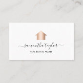 Carte De Visite Immobilier professionnel Insérer ou Ajouter une ph (Dos)