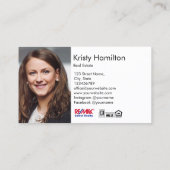 Carte De Visite immobilier professionnel maison immobilier immobil (Dos)