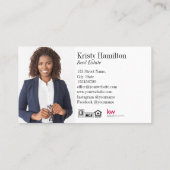 Carte De Visite immobilier professionnel maison immobilier immobil (Dos)