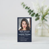 Carte De Visite Immobilier professionnel | Mise en page verticale (Debout devant)