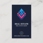 Carte De Visite Immobilier professionnel | Mise en page verticale (Dos)