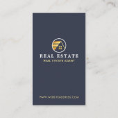 Carte De Visite Immobilier professionnel | Mise en page verticale (Dos)