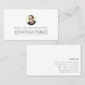 Carte De Visite Immobilier professionnel moderne (Devant / Derrière)