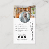 Carte De Visite Immobilier professionnel moderne Realtor (Devant)