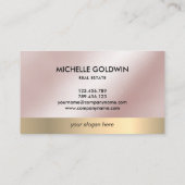 Carte De Visite Immobilier Professionnel Moderne Script House Busi (Dos)