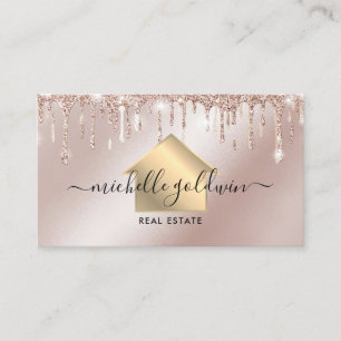 Carte De Visite Immobilier Professionnel Moderne Script House Busi