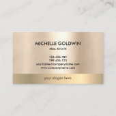 Carte De Visite Immobilier Professionnel Moderne Script House Busi (Dos)