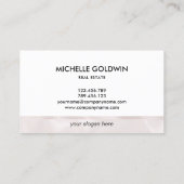 Carte De Visite Immobilier Professionnel Moderne Script House Busi (Dos)