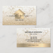 Carte De Visite Immobilier Professionnel Moderne Script House Busi (Devant / Derrière)