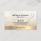 Carte De Visite Immobilier Professionnel Moderne Script House Busi (Dos)