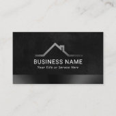 Carte De Visite Immobilier professionnel noir (Devant)