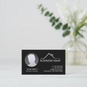 Carte De Visite Immobilier Professionnel Photo personnalisée (Debout devant)