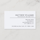 Carte De Visite Immobilier professionnel QR Code Logo Moderne (Dos)