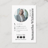 Carte De Visite Immobilier professionnel Réaliseur minimal (Devant)