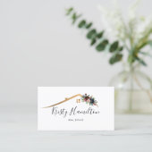 Carte De Visite immobilier professionnel realtor ajouter photo cod (Debout devant)