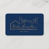 Carte De Visite immobilier professionnel realtor ajouter photo cod (Devant)