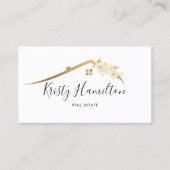Carte De Visite immobilier professionnel realtor ajouter photo cod (Devant)