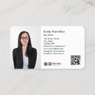 Carte De Visite immobilier professionnel realtor ajouter photo cod