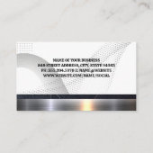 Carte De Visite Immobilier, propriété Trim métallique | Profession (Dos)