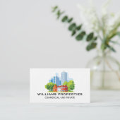 Carte De Visite Immobilier | Propriétés | Luxe (Debout devant)