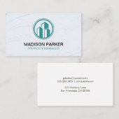 Carte De Visite Immobilier | Propriétés privées commerciales (Devant / Derrière)