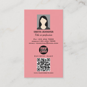 Carte De Visite Immobilier QR code professionnel photo élégante