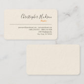 Carte De Visite Immobilier simple professionnel (Devant / Derrière)