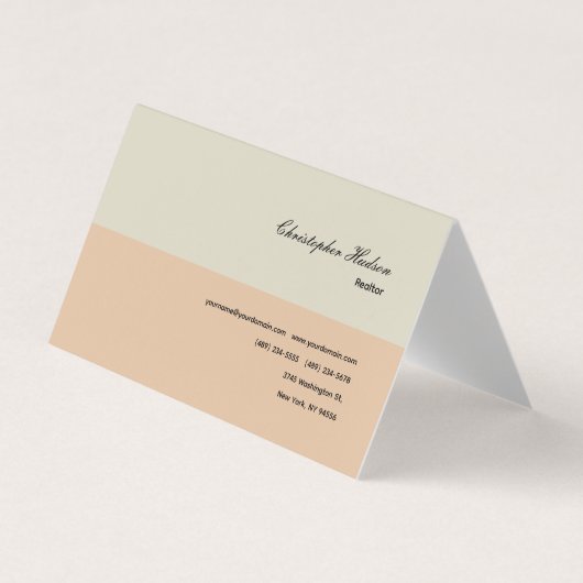 Carte De Visite Immobilier simple professionnel (Devant)