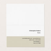 Carte De Visite Immobilier simple professionnel (Extérieur déplié)