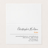 Carte De Visite Immobilier simple professionnel (Extérieur déplié)