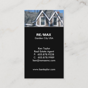 Carte de visite immobilier sur le toit Sky
