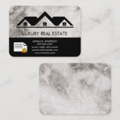 Carte De Visite Immobilier Toit Top Marbre Certifié (Devant / Derrière)