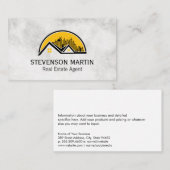 Carte De Visite Immobilier Ville et Résidentiel (Devant / Derrière)