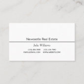 Carte de visite immobilière (Dos)