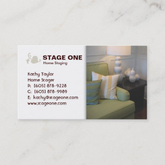 Carte De Visite Immobiliers/carte de visite intérieur de