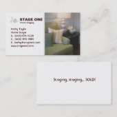 Carte De Visite Immobiliers/carte de visite intérieur de (Devant / Derrière)