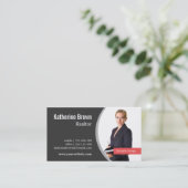 Carte De Visite Immobiliers d'agent immobilier professionnel (Debout devant)