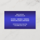 Carte De Visite Immobiliers de construction de promotion (Dos)