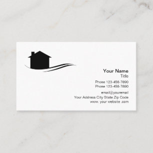 Carte De Visite Immobiliers de logo professionnel