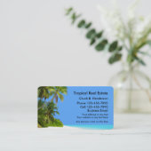 Carte De Visite Immobiliers de plage (Debout devant)