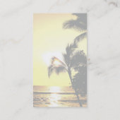 Carte De Visite Immobiliers hawaïens de South Pacific (Dos)